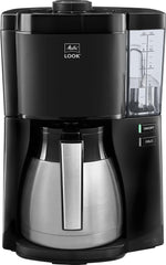 Melitta Look Therm Filterkoffiezetapparaat met thermoskan en afneembaar waterreservoir, voor maximaal 10 kopjes koffie, zwart