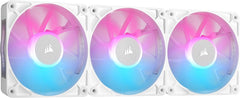 Corsair iCUE LINK RX120 RGB 120mm PWM Fans Starter Kit - Wit (3-Pack)