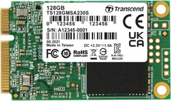 Transcend MSA230S 128GB mSATA SSD - SATA III 6Gb/s