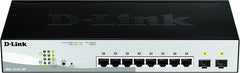 D-Link DGS-1210-10P/E 10-Poorts Gigabit Smart Managed PoE Switch met 2 SFP-Poorten