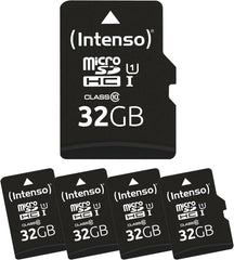 Intenso Premium MicroSDHC 32GB Geheugenkaart - UHS-I Klasse 10 (5-pack)