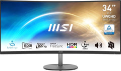 MSI PRO MP341CQ Curved Ultrawide Monitor - 34 Inch UWQHD (100Hz)