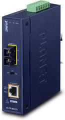 Planet IGTP-802TS Industriële Gigabit PoE+ Mediaconverter - IP30