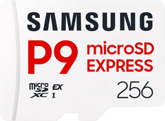 Samsung Memory P9 Express MicroSD-kaart, compatibel met Nintendo Switch 2 met 256 GB, UHS-I U3, tot 800 MB/s