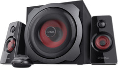 GXTrust Gaming Luidsprekersysteem PC Speakers Subwoofer 120 W, Zwart/Rood