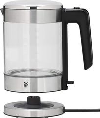 WMF KITCHENminis Glazen Waterkoker 1L - 1900W - Cromargan RVS