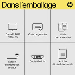 HP V27ie G5 68,6 cm (27") 1920 x 1080 Pixels Full HD Zwart