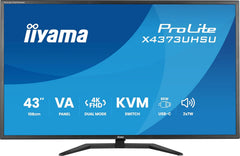 Iiyama ProLite X4373UHSU-B2 - 43 Inch 4K UHD VA Monitor (In Hoogte Verstelbaar)