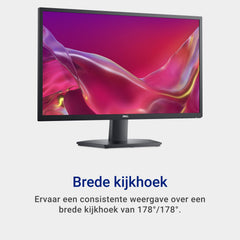 Dell SE2725H 27" Full HD (1920x1080) Monitor, 75Hz, VA, 5ms, VESA (100x100mm), HDMI, VGA, 3 Jaar Garantie, Zwart