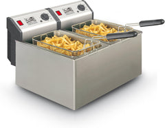 Fritel Turbo SF 4905 Dubbele friteuse, vrijstaand, 16 l, 6600 W, roestvrij staal, 16 l, vrijstaand, 9,4 kg
