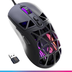 Oniverse Kryo Nocta Black Gaming Muis - 12.800 DPI - Ultralicht