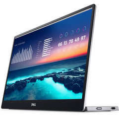 Dell P1424H 14" Full HD (1920x1080) Draagbare Monitor, 60Hz, IPS, 6ms, 2x USB-C, 3 Jaar Garantie, Zilver