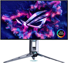 ASUS ROG Swift OLED PG27AQWP-W 27 inch gaming-monitor (QHD 2560 x 1440 WOLED-paneel, 540Hz, 0,02ms reactietijd, VESA DisplayHDR 500 True Black, OLED Care Pro, 2X HDMI v2.1, DisplayPort 2.1)