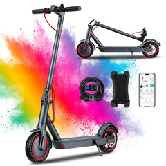 QnQ Elektrische step voor volwassenen, 8,5 inch opvouwbare step, 25 km autonomie, lekvrije honingraatbanden, bediening via app en led-display, accu 36 V, 7,5 Ah, motor 350 W, draagkracht 120 kg
