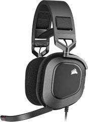 Corsair HS80 RGB USB Premium Gamingheadset met Dolby 7.1 Surround Sound (Microfoon van Uitzendkwaliteit, Oorschelpen van Traagschuim, Hifi-Geluid, Robuuste Constructie) Zwart