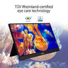 ASUS Zenscreen MB16ACV – laptopscherm 15,6 inch FHD – gaming of gaming – stroomvoorziening en weergave via USB-C of USB-A – IPS-plaat – 1920 x 1080 – 250 cd/m² – Flicker Free