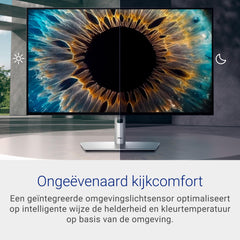 Dell U2724DE UltraSharp Thunderbolt 27" QHD (2560x1440) Monitor, 120Hz, IPS Black, 5ms, 98% DCI-P3, 2x Thunderbolt, 2x USB-C, 2x DisplayPort, HDMI, 4x USB, RJ45, 3 Jaar Garantie, Zilver