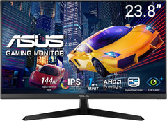 ASUS Eye Care Gaming Monitor VY249HG2 — 23.8" Full HD (1920x1080) IPS, 144Hz, 1ms MPRT, AMD FreeSync, Frameloos, Eye Care Plus, Antibacterieel, HDMI/VGA, VESA, 3 jaar garantie, zwart