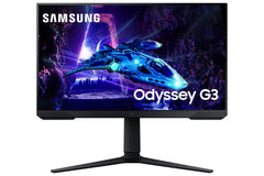 SAMSUNG LS24DG300EUXEN - Odyssey G3 24 inch Full HD Gaming Monitor (1920 x 1080, 16:9, 180Hz, 1ms, IPS-paneel, AMD FreeSync, Eye Saver Mode, Flicker Free), zwart, versie 2024