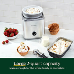CUISINART ICE-30BCP1 ijsmachine, 60 W, 1,23 liter, roestvrij staal, zilverkleurig