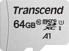 Transcend 300S microSDXC 64GB Geheugenkaart met SD-Adapter (95 MB/s)