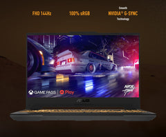 ASUS TUF F15 FX507ZV4, Gaming-notebook, 39,6 cm (15,6 inch), anti-glare, 144 Hz, Intel Core 12ma Gen i7-12700H, RAM 16GB, 1TB SSD PCIE, grafische NVIDIA GeForce RTX 4060 8 GB GDDR6, Windows 11 Home,