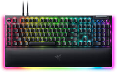 Razer BlackWidow V4 Pro (groene schakelaar) - Mechanisch gamingtoetsenbord, klikkende mechanische (opdrachtwiel en 8 macrotoetsen, multifunctionele rol, polssteun) QWERTY US-Layout | Zwart