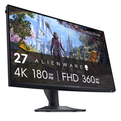 Alienware AW2725QF 27" 4K UHD (3840x2160) Gaming Monitor, 360Hz, Fast IPS, 0.5ms, NVIDIA G-SYNC Compatible, 95% DCI-P3, HDR600, Dolby Vision, USB-C, DisplayPort, 2x HDMI, 4x USB, 3 Jaar Garantie