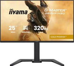 iiyama G-Master GB2591HSU-B1 24,5 inch Fast IPS, 1920x1080 tot 320Hz, 0,4 ms MPRT, 2 x HDMI 2.1/DP/USB-C, G-SYNC-compatibel, HDR10, HAS