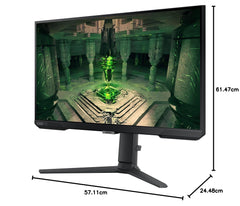 Gamer PC -scherm - Samsung - Odyssey G4 - G40B S27BG400EU - 27 '' FHD - IPS BLAB - 1 MS - 240Hz - HDMI / DisplayPort - Amd Freesync