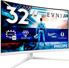 Philips Evnia 32M2C5501 - 32 inch QHD Curved Gaming Monitor - 180Hz - Wit