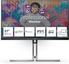 AOC Graphic Pro Q27U3CV - 27 Inch QHD Monitor - 75Hz