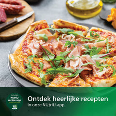 Philips Airfryer XXL Pizza Master Accessoireset - Compatibel met XXL Modellen HD965x HD976x HD986x, Verchroomd Staal (HD9953/00)