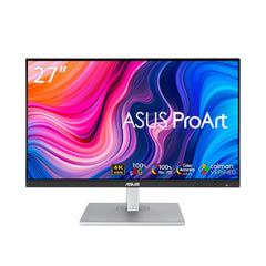 ASUS ProArt PA279CV | 27 inch 4K UHD Professionele Monitor | 16:9 IPS, 3840x2160 | Ergonomisch, Pivot, Calman, hoge kleurgetrouwheid, HDR 10 | DisplayPort, HDMI, 65W USB-C, USB-hub