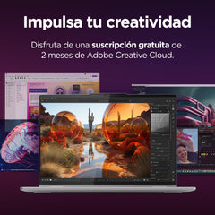 Lenovo Yoga 7 2-in-1 Gen 9 AI-laptop, Convertible Touchscreen WUXGA, 14 inch (35,6 cm), OLED (AMD Ryzen 5 8640HS, 16 GB RAM, 512 GB SSD, Wi-Fi 6E, Win 11 Home), Spaans QWERTY-toetsenbord, grijs