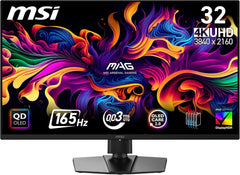 MSI MAG 322UP QD-OLED Gaming Monitor - 31.5 inch - 4K UHD - 165Hz - 0.03ms