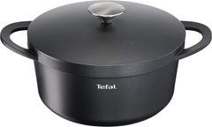 Tefal Trattoria Braadpan 24 cm met Deksel - Gegoten Aluminium - 4,2L