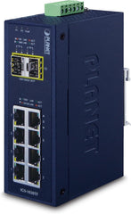 Planet IGS-1020TF Industriële Gigabit Switch - 8x RJ45 & 2x SFP