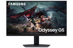 Samsung Odyssey G50D QHD Gaming Monitor, 27 inch, scherm met Fast IPS-paneel, 2.560 x 1.440 pixels, AMD FreeSync, vernieuwingssnelheid 180 Hz, responstijd 1 ms (G/G)