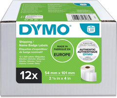 Dymo S0722420 LabelWriter Verzendetiketten 54 x 101 mm - 12 Rollen (2640 Labels)