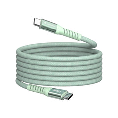 Verbatim Sync & Charge 100 W oplaadkabel USB C PD 3.0, USB C naar USB C kabel 120 cm, snellaadkabel, compatibel met iPhone 16 Pro Max, iPhone 15, Samsung, MacBook Air, iPad, Pixel 9, robuust, groen