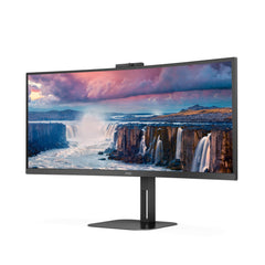 AOC V5 CU34V5CW/BK LED display 86,4 cm (34") 3440 x 1440 pixels Wide Quad HD Noir