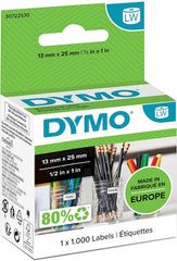Dymo LabelWriter 11353 Multifunctionele Labels - 13 x 25 mm - 1000 stuks (S0722530)