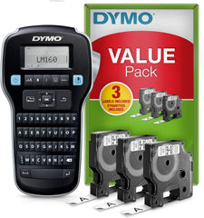 Dymo LabelManager 160 AZERTY Value Pack - Draagbare Labelprinter met 3 Tapes