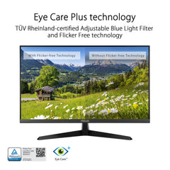 ASUS Eye Care VY279HF - 27 inch Full HD Monitor - 100 Hz, 1ms MPRT, AdaptiveSync - IPS Panel, Vesa 100x100, 16:9, 1920x1080, HDMI